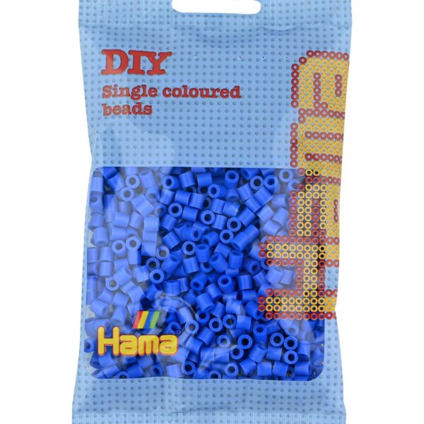 Hama parelkralen middelgroot, lichtblauw, in zakje.