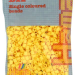 Hama kralen midi, lichtgeel, per zakje.