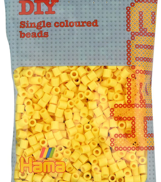 Hama kralen midi, lichtgeel, per zakje.