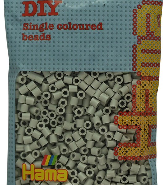 Hama kralenmozaïek midi, kiezelsteen grijs, in zak.