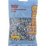 Hama Strijkkralen middelgroot, grijs, in een zakje.