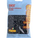 Kralenemmer zwart, midiformaat.