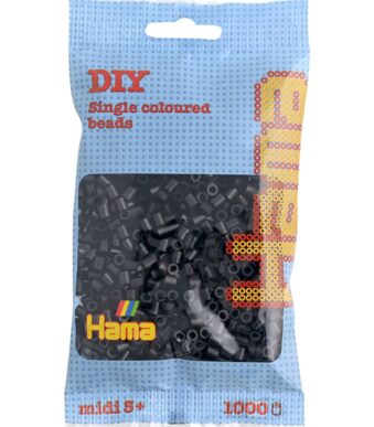 Kralenemmer zwart, midiformaat.