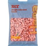 Hama strijkkralen midi, lichtroze, in zakje.