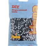 Hama kraleperler midi, zilver, in zak.