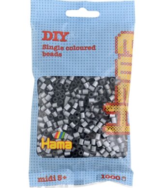 Hama kraleperler midi, zilver, in zak.