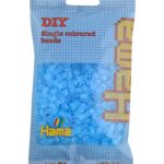 Hama kralenapplicatieset, doorzichtig aquablauw, zak.