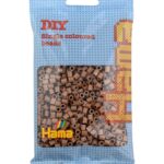 Kralenbordenset, middelgroot, nougatkle