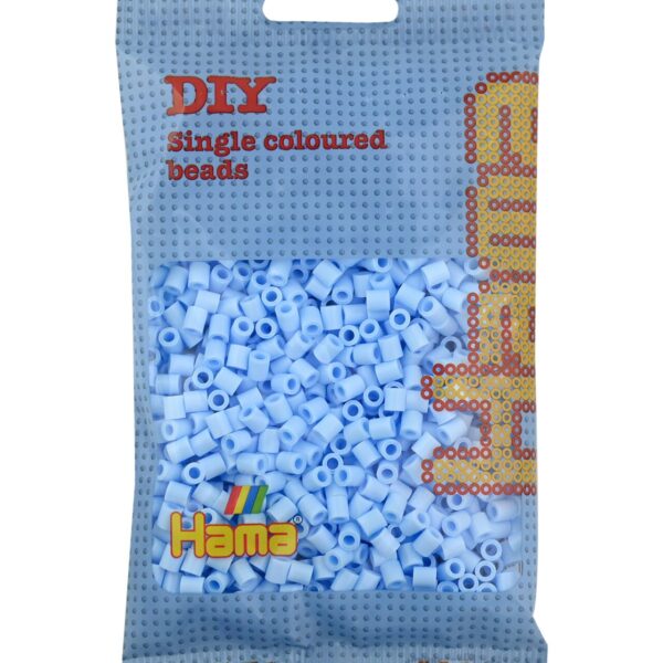 Hama Strijkkralen midi, pastelblauw, in zakje.
