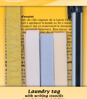 Grote set textiellabels