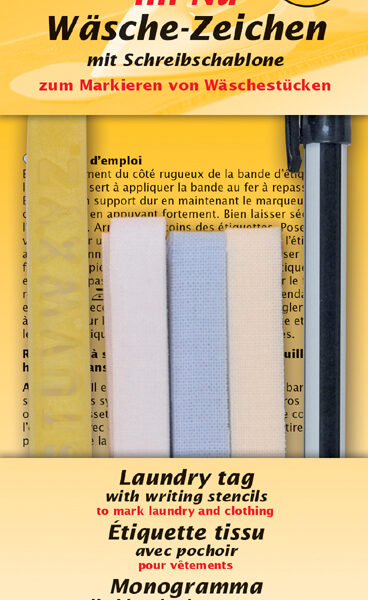 Grote set textiellabels