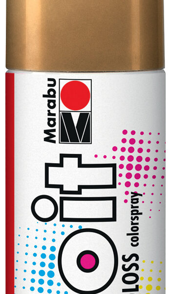 Marabu spuitverf, hoogglans-goudkleurig