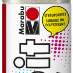 Marabu spuitverf doe-het zelf glitter, glinsterend zilver.