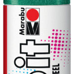 Marabu spuitverf met reflecterend staaleffect, reflecterend groen.
