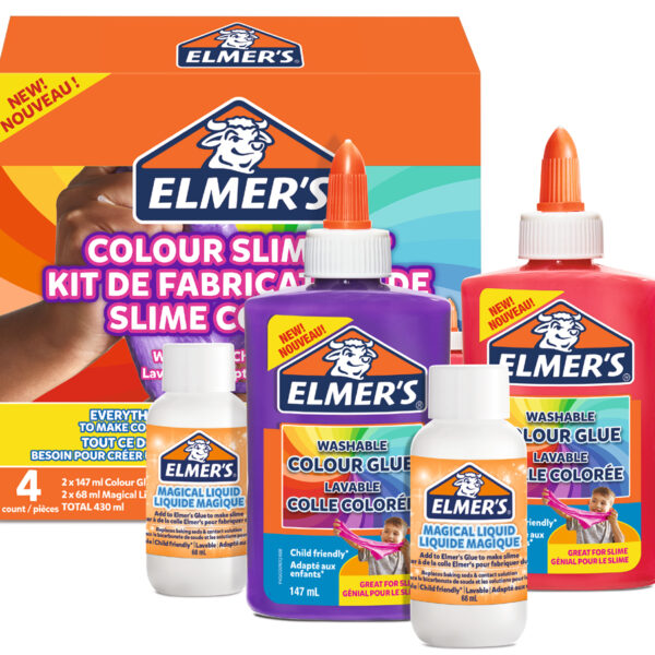 'Elmer's Glibberig Baksel - Dekkende Kleurenset, 4 delig'