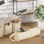 Knorr katoenen sloopjes/washandjes etui, naturel