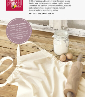 Katoen kinderkeukenschort, naturel