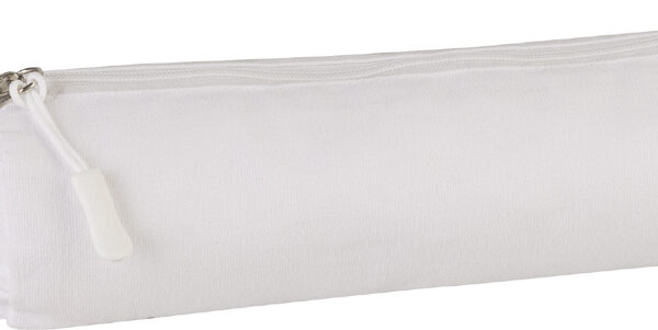 Katoenfluwelen borstelhouder, wit