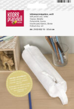 Katoenfluwelen borstelhouder, wit