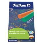 Pelikan krijtjes voor wandbord gekleurd, kartonnen doos
