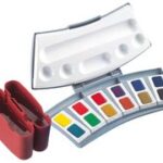 Pelikan Studieverf Aquarelkleurenkist 24 kleuren.