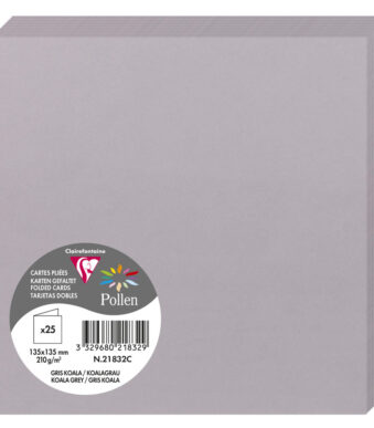 Clairefontaine Dubbele Kaart 135 mm, Koalagrijs