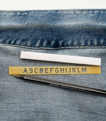 Etikettenset voor kledingmerken