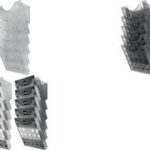 Wandhouder voor 5 brochures 'the grid wall', A4 staand