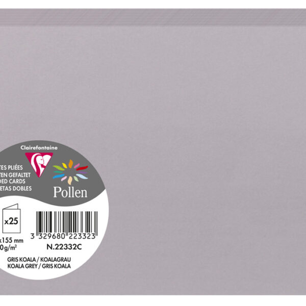 Clairefontatine dubbele kaart C6, koalagrijs