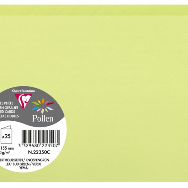 Knopmotiefkaart C6, bottegroen