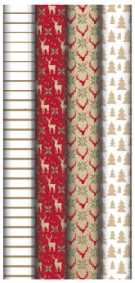 Clairefontaine Kerstinpakpapier 'Rood Thuis'