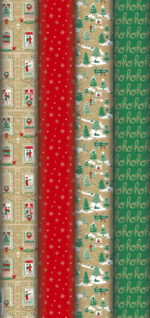 Clairefontaine Kerstinpakpapier 'Kerstsfeer'