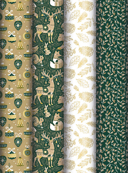 Clairefontaine Kerstinpakpapier 'Bos'