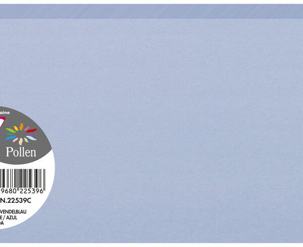 Lavendelblauw dubbel briefkaart Clairefontaine