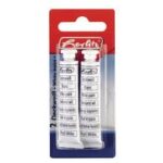 Herlitz dekkende witte schoolverf, inhoud: 2 buisjes van 7,5 ml