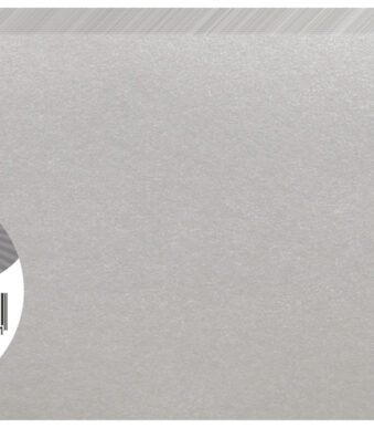 Dubbele kaart formaat langwerpig zilverkleurig van Clairefontaine