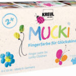 Vingerverf 'Knappertje' voor gelukkige kinderen, 50 ml, set van 6
