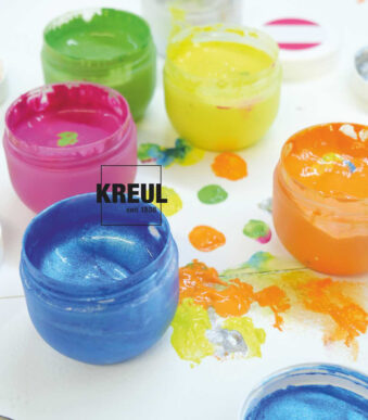 Vingerverf 'Knappertje' voor gelukkige kinderen, 50 ml, set van 6