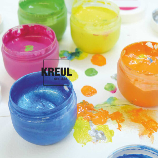 Vingerverf 'Knappertje' voor gelukkige kinderen, 50 ml, set van 6