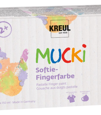 Zachte vingerverf 'Knuffeltje', 150 ml, set van 6