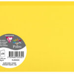 Zonnegele dubbele kaart C6 van Clairefontaine