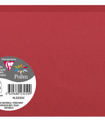 Kersrode dubbele kaart C6 van Clairefontaine