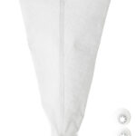 Spuitzakkenset voor patisserie, wit, 5 spuitmonden