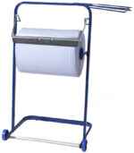 Fripa poetsrol-standaard, van metaal, blauw