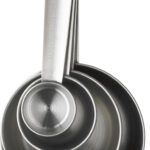 Metalen maatlepels, RVS, set van 4