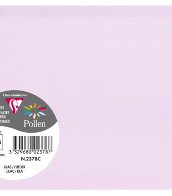 Lila dubbele kaart C6 van Clairefontaine