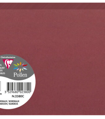 Bordeauxrode dubbele kaart C6 van Clairefontaine