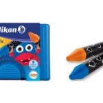 Pelskin dikke waskrijtjes, rond, wasseremulgeerbaar.