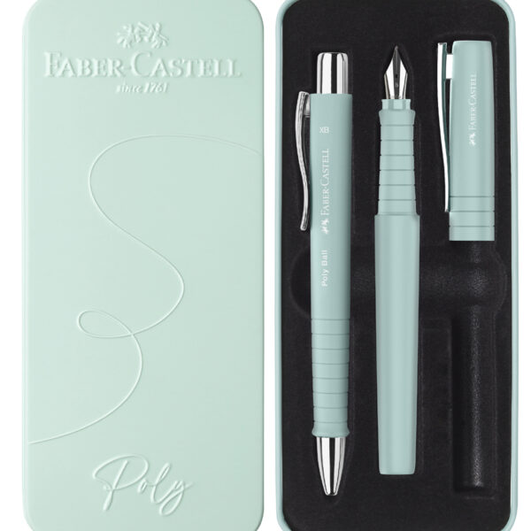 FABER-CASTELL pennenset POLY BALL/PEN, caribic blue