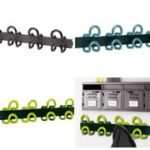 Wandkapstok UniLux, 6 blauwe haken